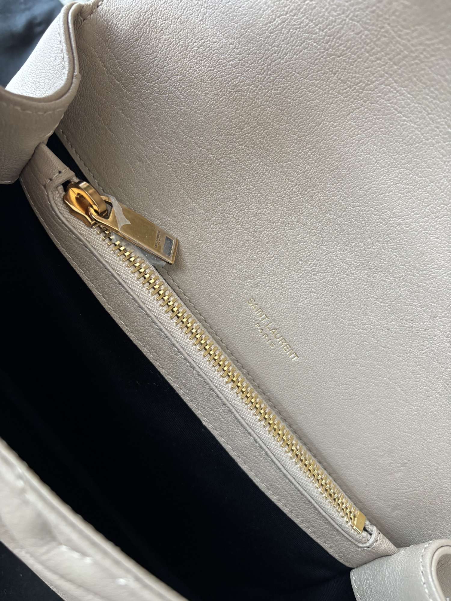 YSL College béžovo zlatá kabelka