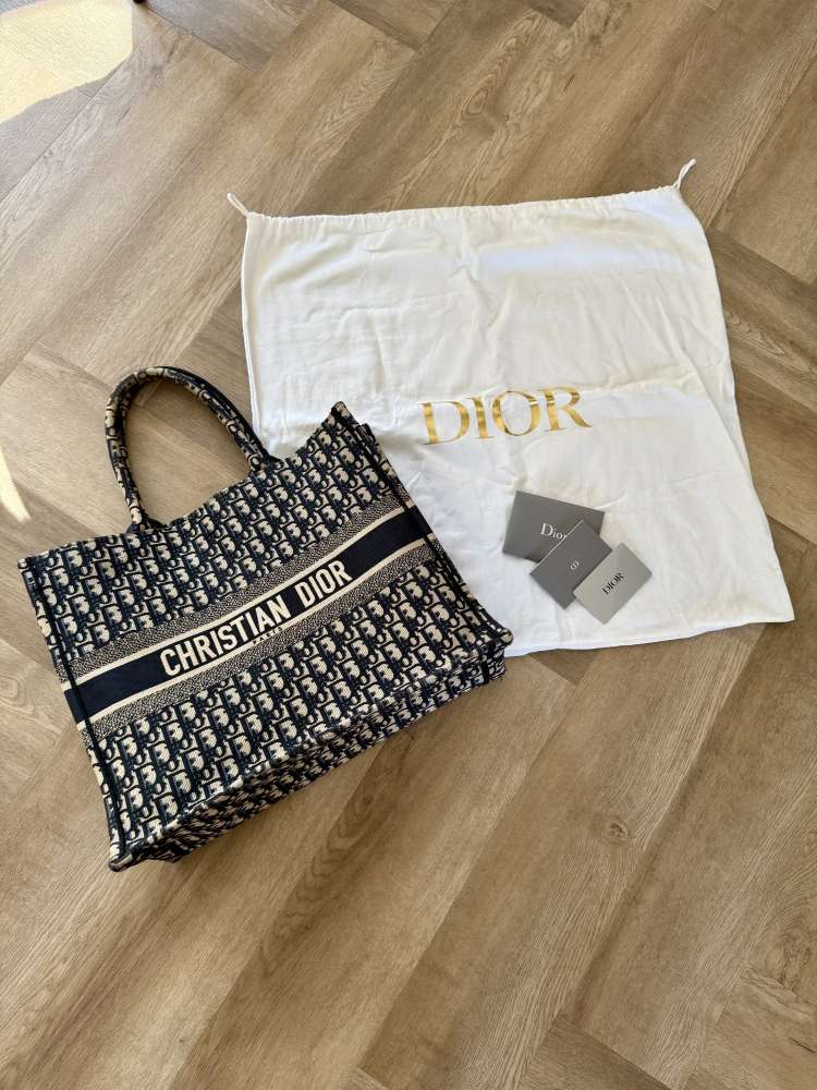 Large Dior Book Tote
