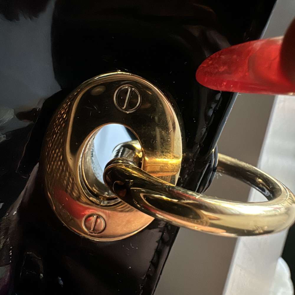 Lady dior Large leather patent