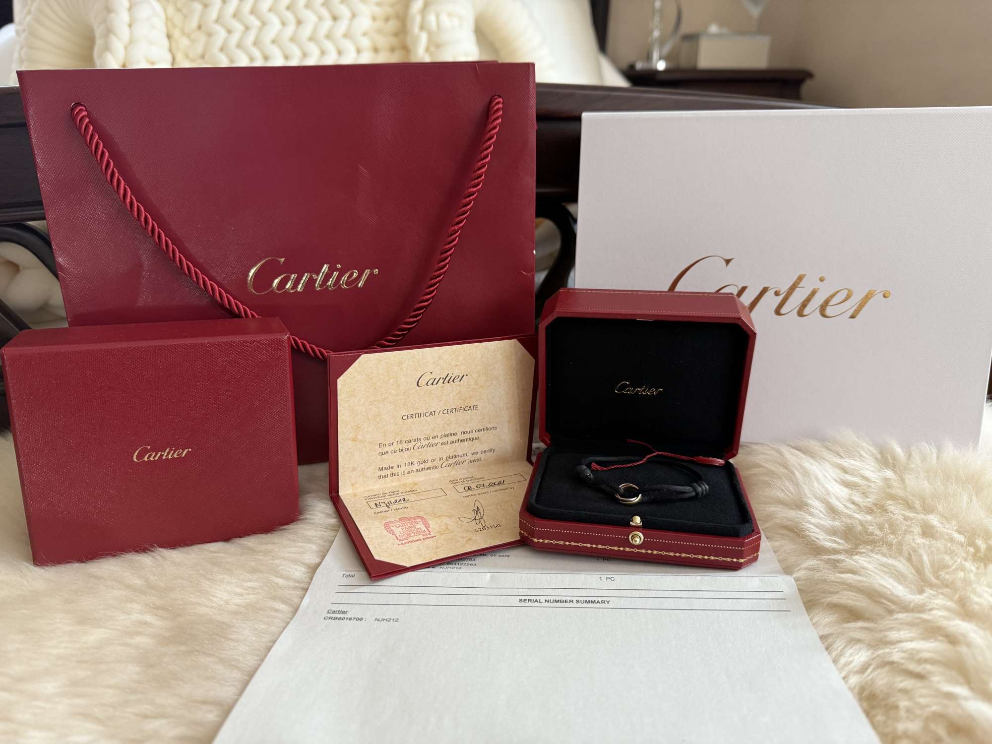 Cartier náramek trinity