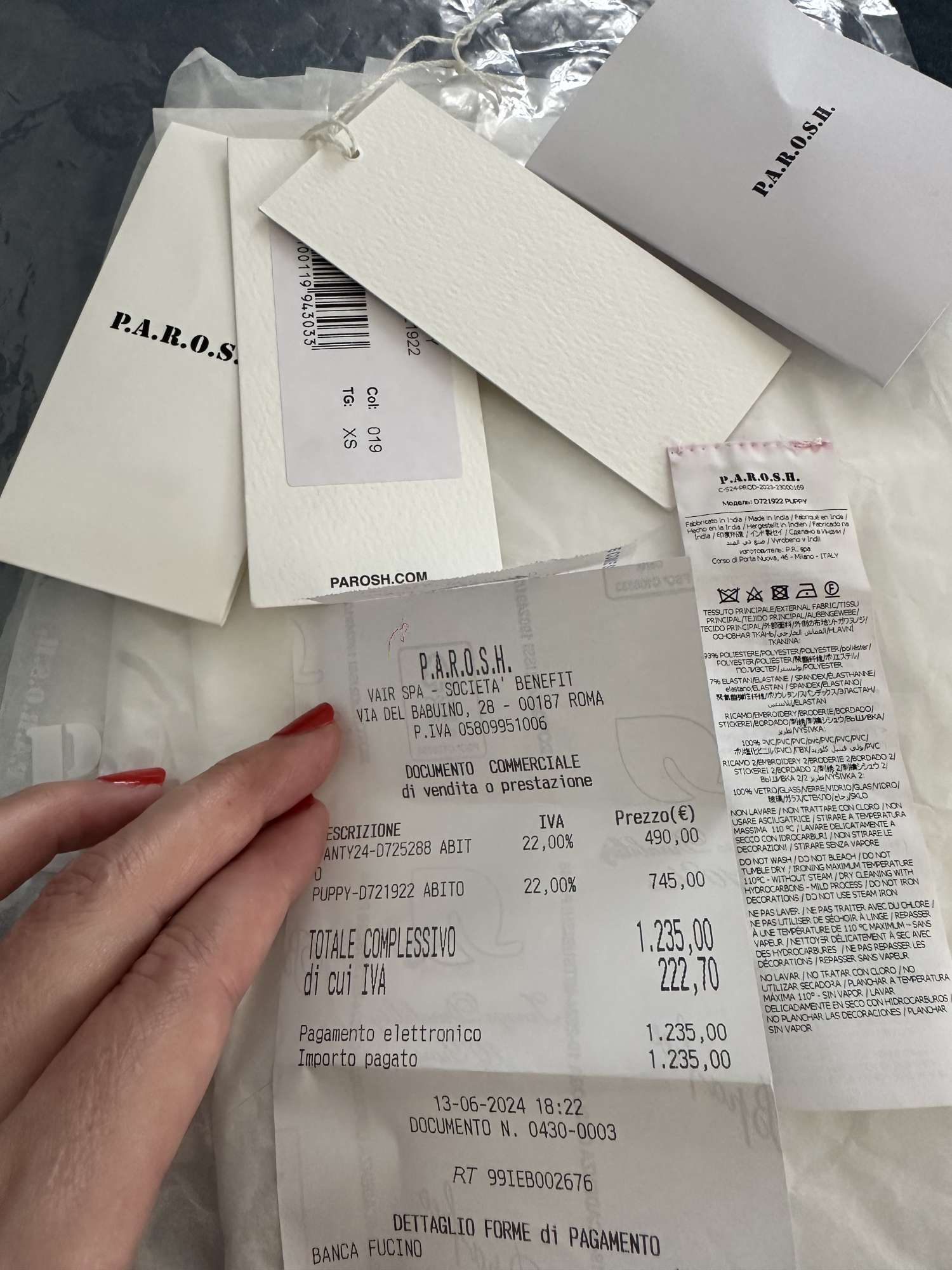 Parosh kokteilové šaty