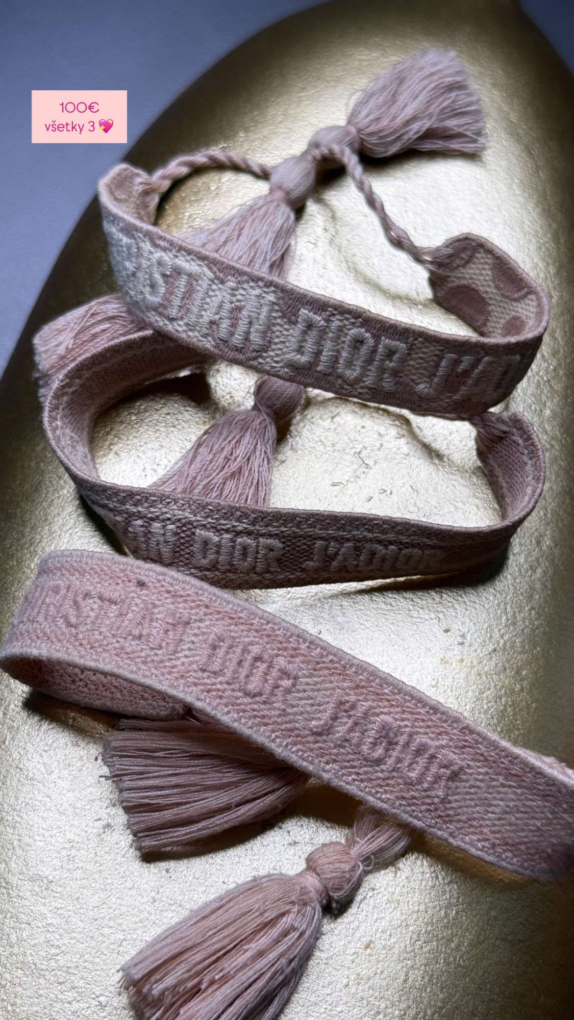 Dior náramky 3x za 100 eur