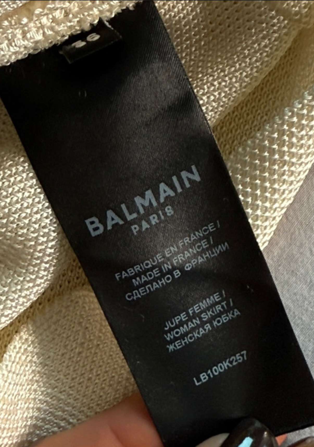 BALMAIN sukňa