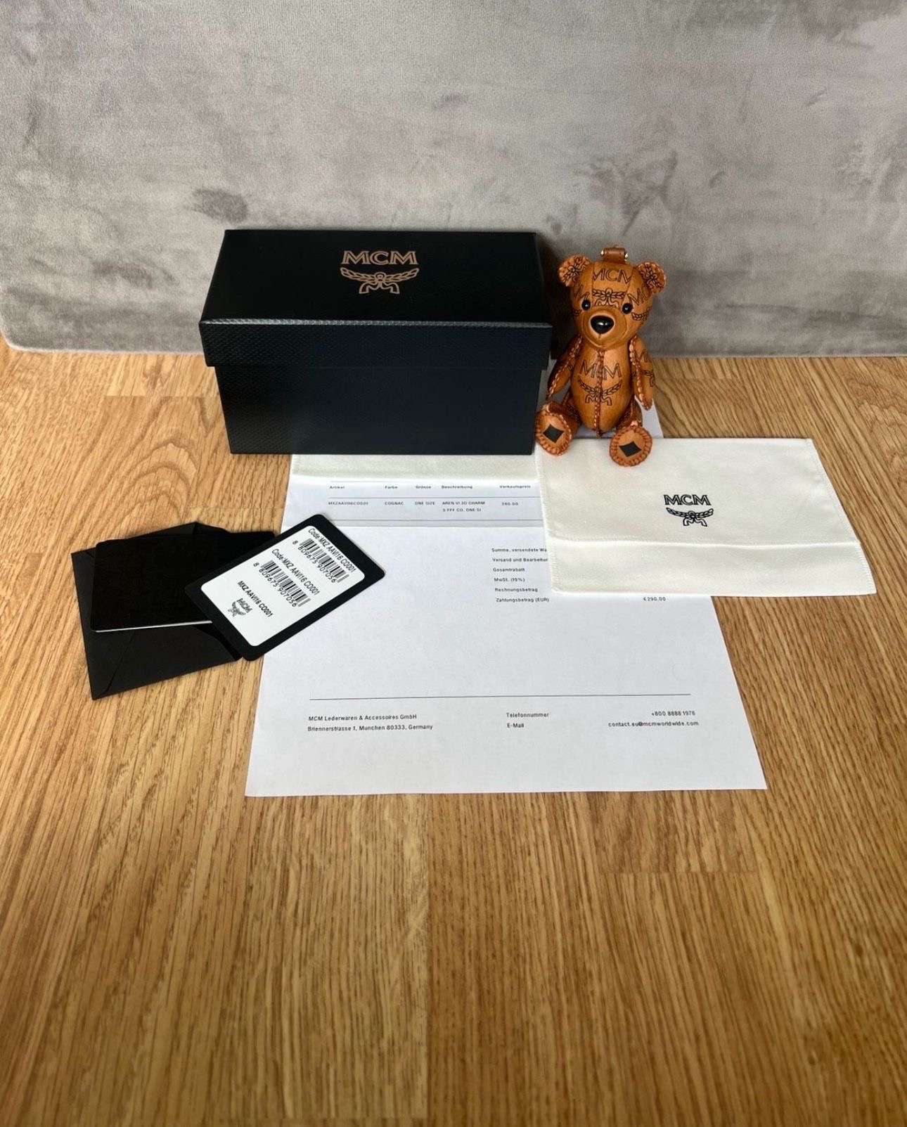 Mcm prívesok medvedik