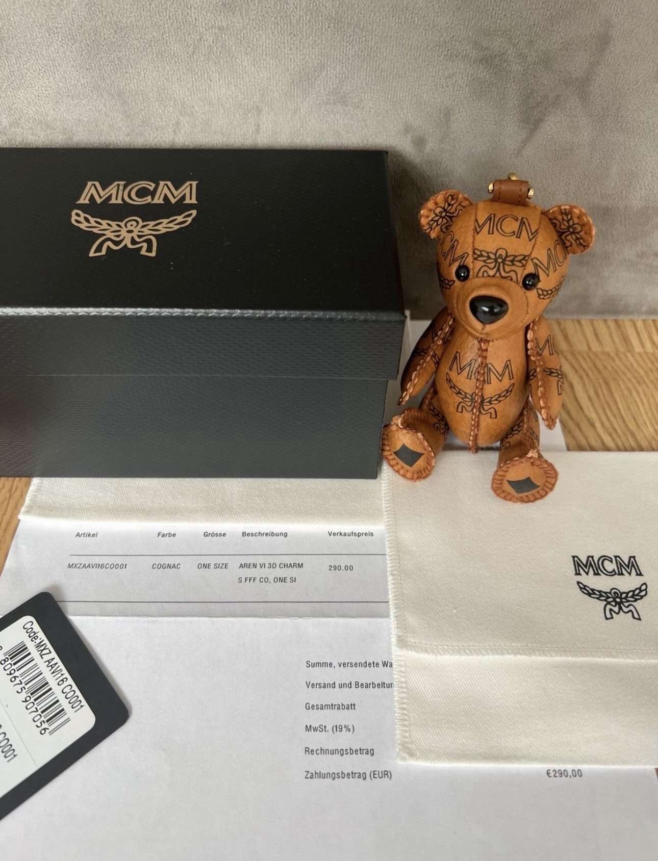 Mcm prívesok medvedik