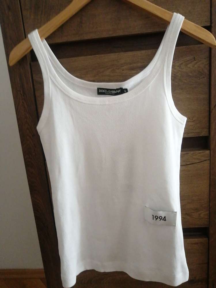 Dámske biele tielko Dolce & Gabbana