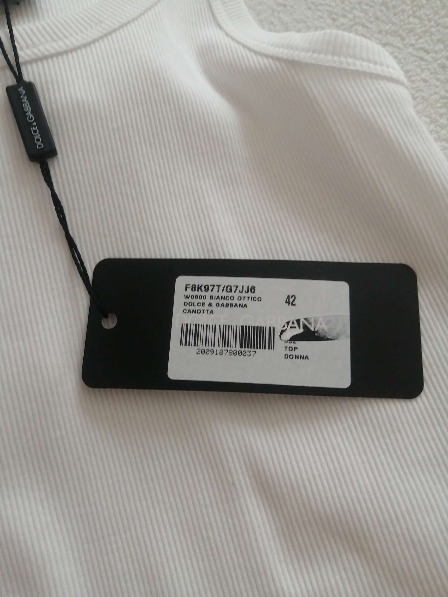 Dámske biele tielko Dolce & Gabbana