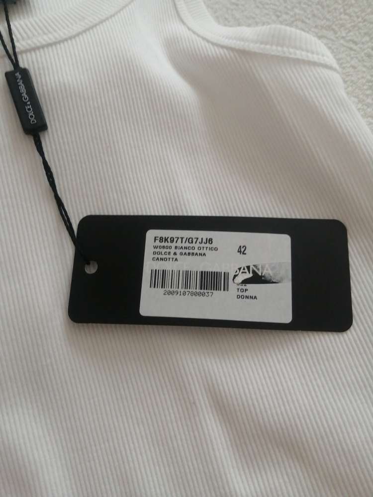 Dámske biele tielko Dolce & Gabbana