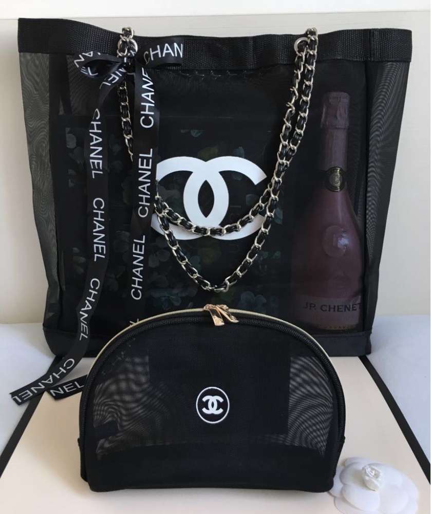CHANEL BEAUTY PLÁŽOVÁ TAŠKA S POCHETKOU