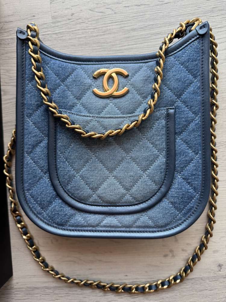 Chanel hobo denim bag