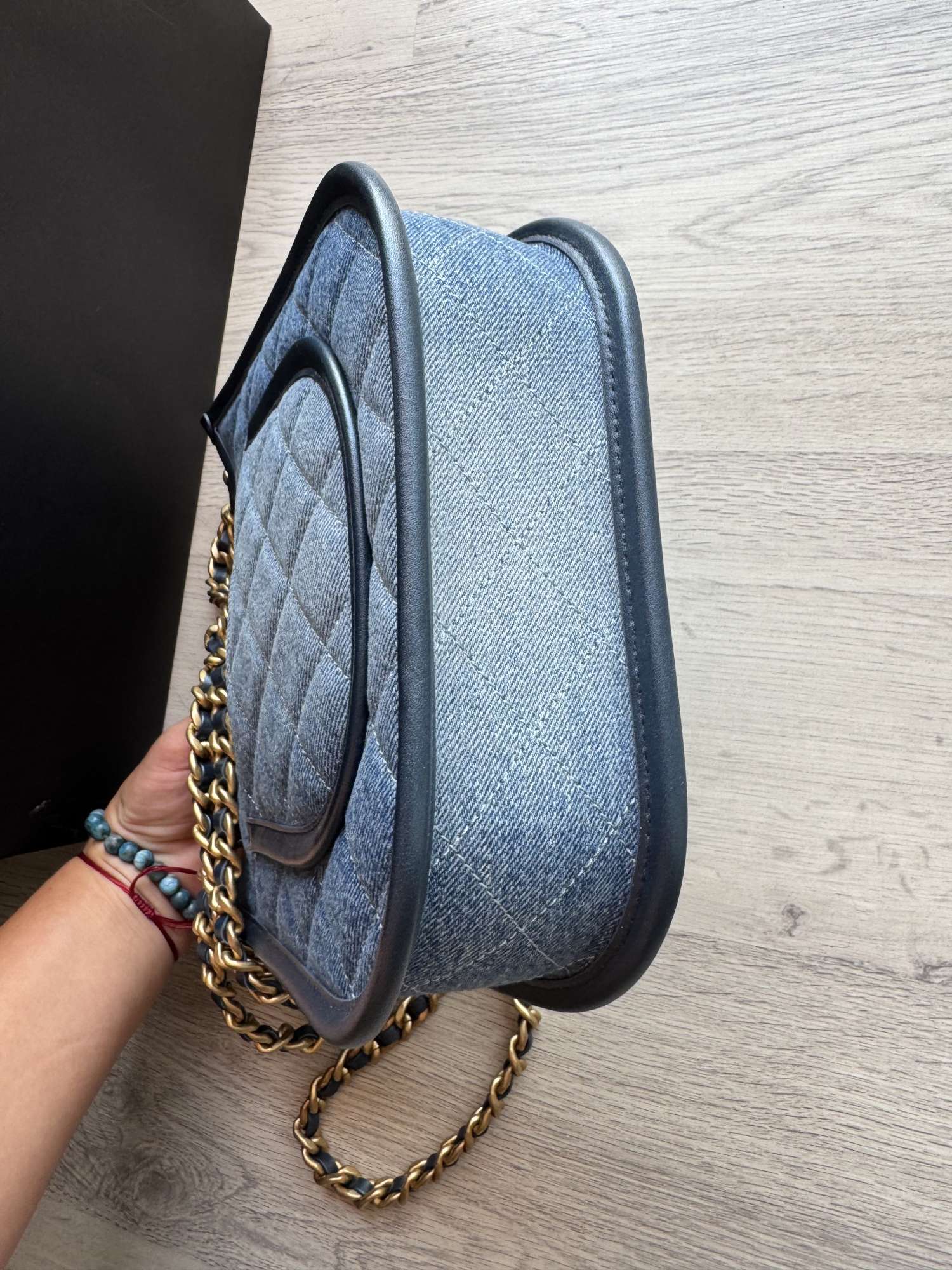 Chanel hobo denim bag