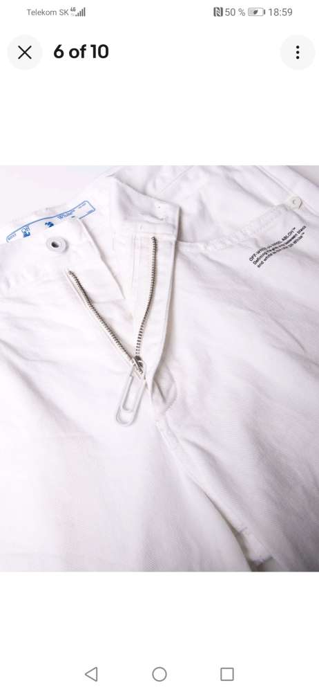 Dámske biele džínsy, nové s visačkou, veľkosť 26, Off-White