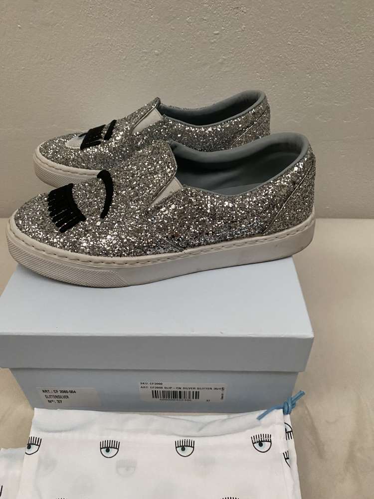 Chiara Ferragni silver glitter
