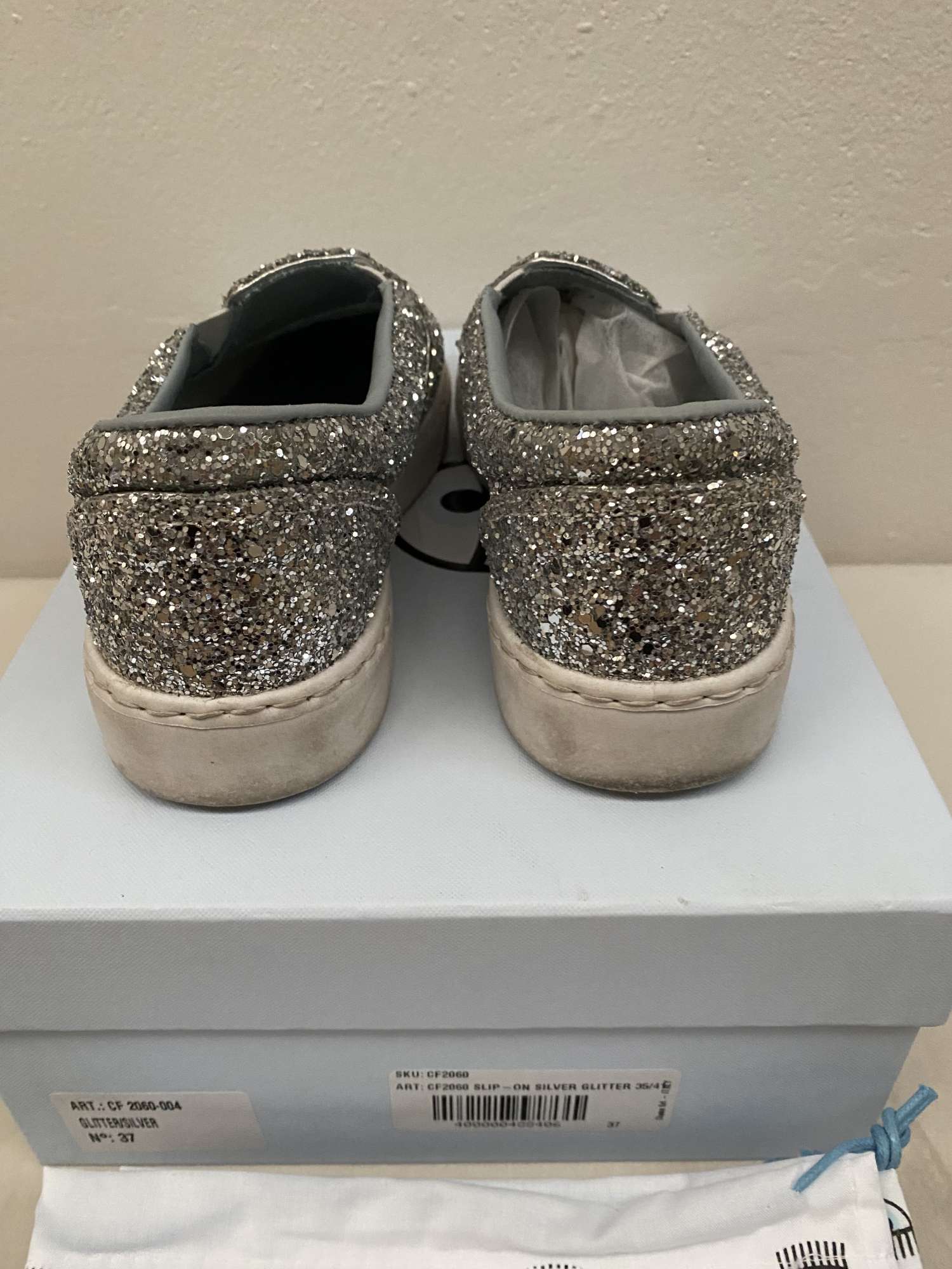 Chiara Ferragni silver glitter