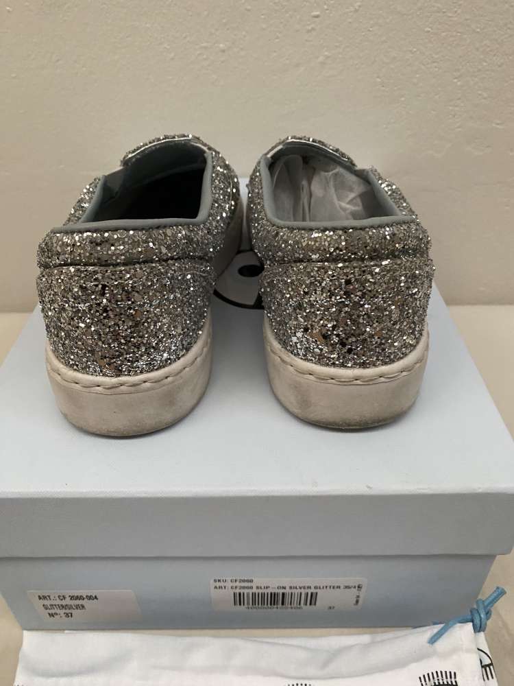 Chiara Ferragni silver glitter