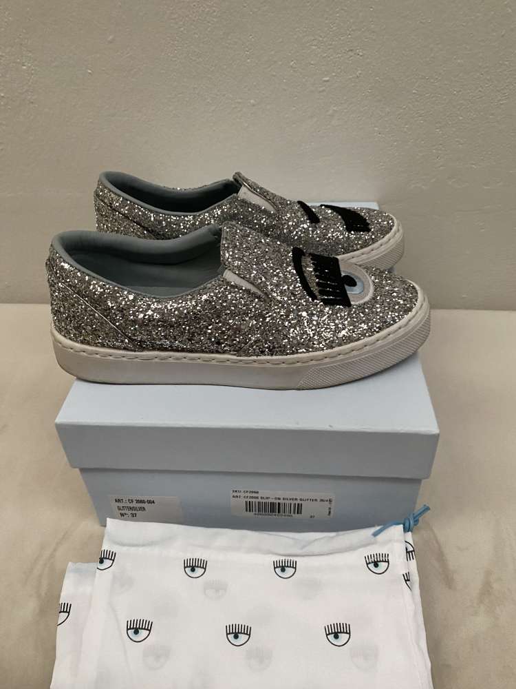 Chiara Ferragni silver glitter