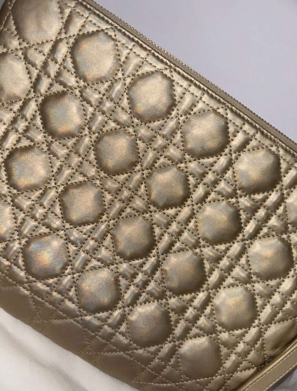Dior clutch gold