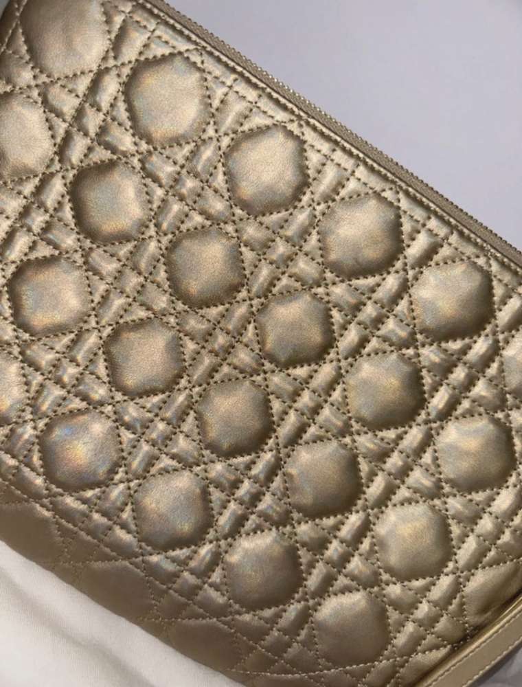 Dior clutch gold