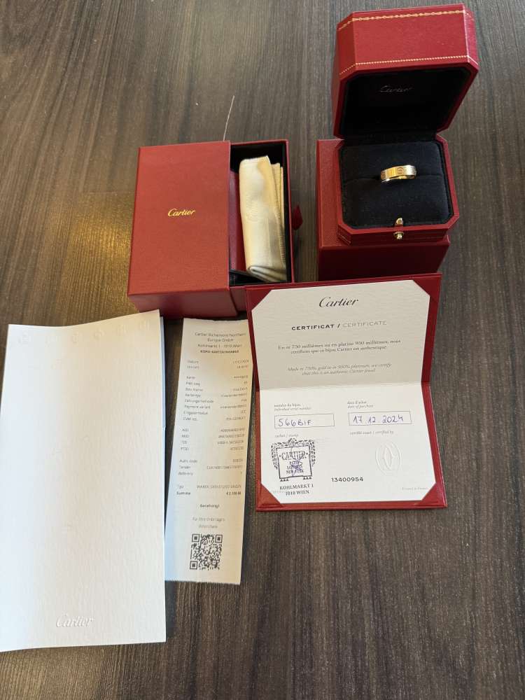 Cartier Love ring Classic zlte zlato šírka 5,5 mm