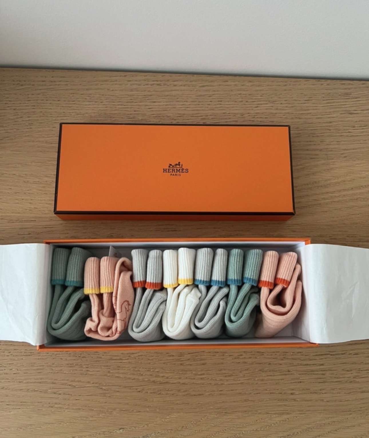 Hermes ponožky pre bábätka