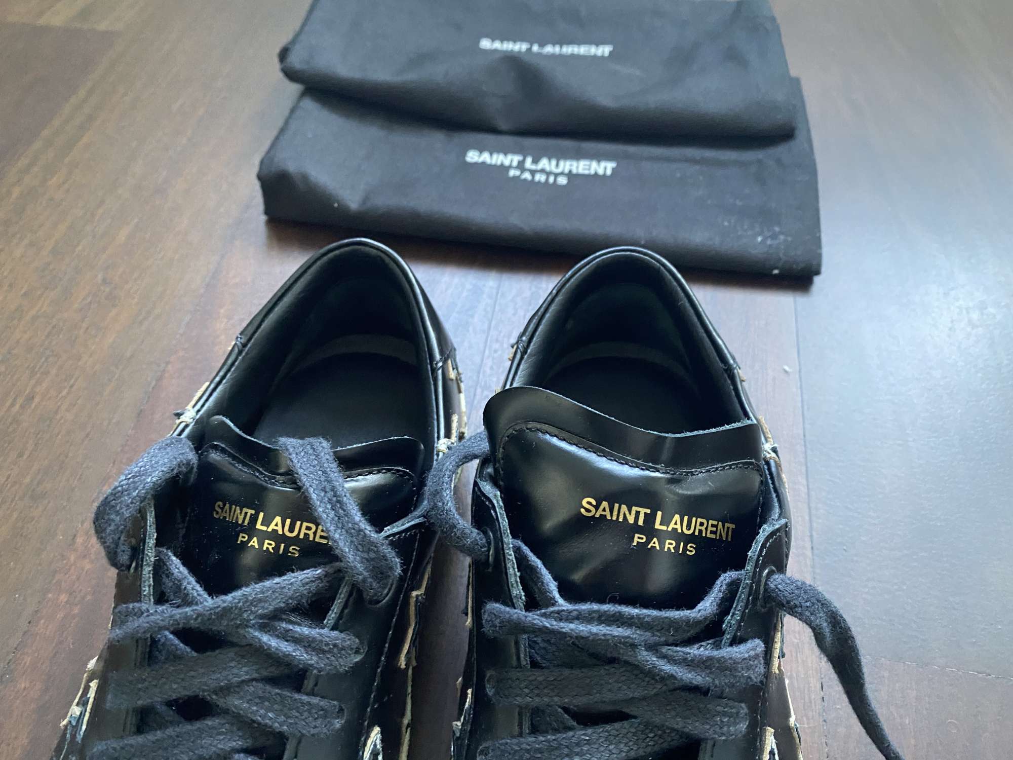 Yves Saint Laurent cerne kozene tenisky