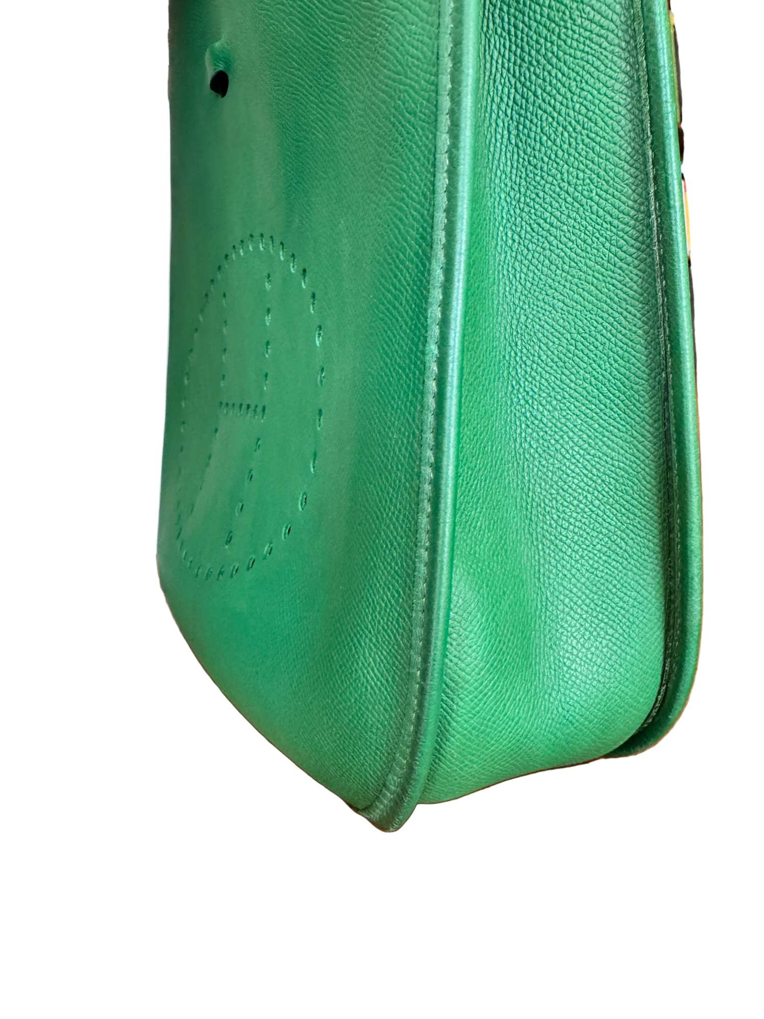 Hermès Evelyne GM Vintage kabelka – hráškovo zelená koža Courchevel