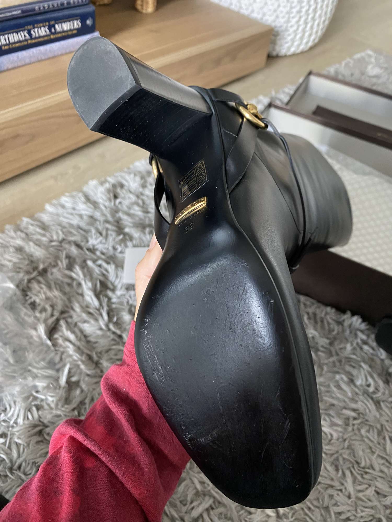 Gucci dámské kozačky, Horsebit, 39 velikost