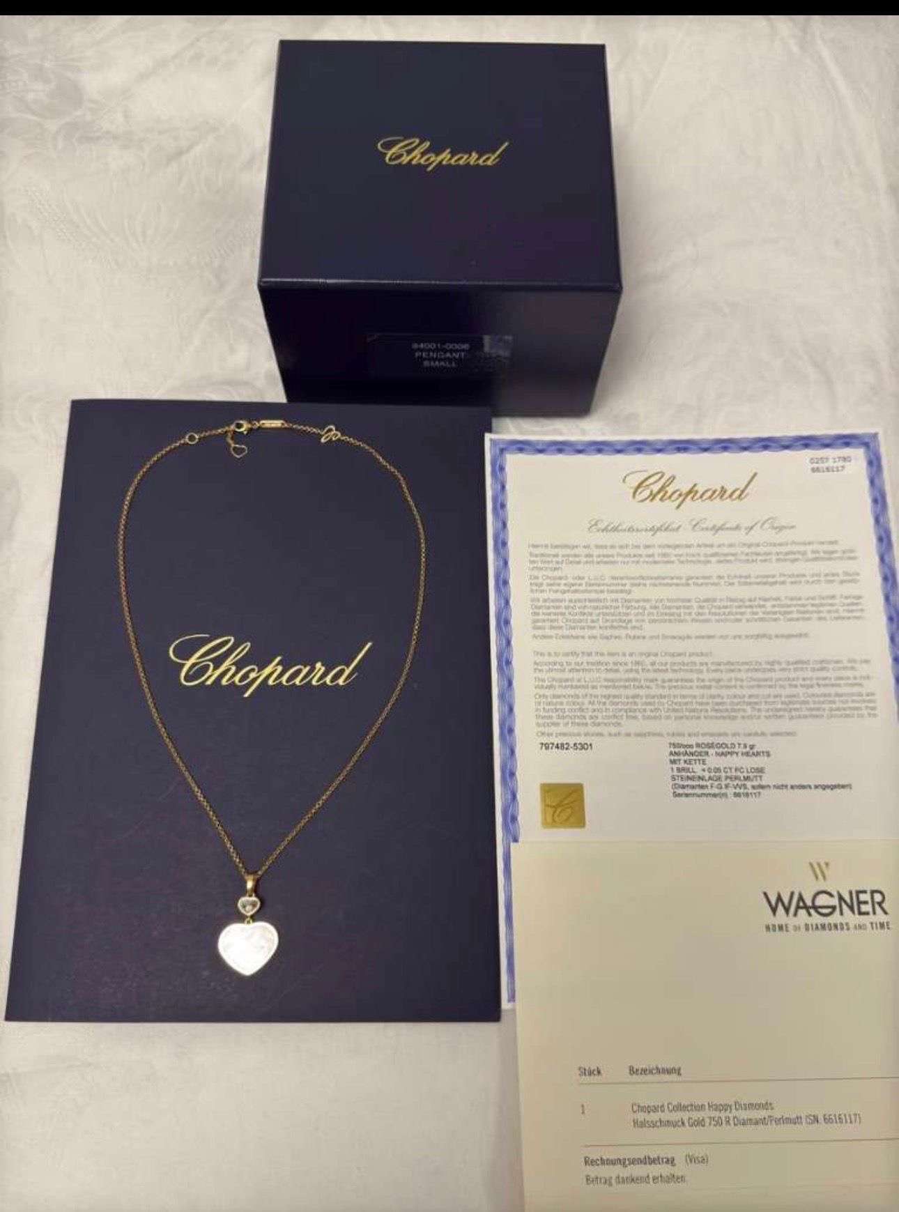Chopard set naušnice, náhrdelník
