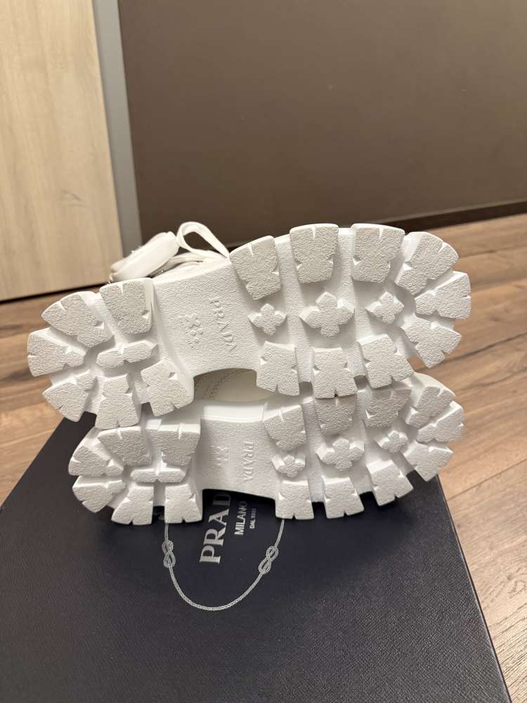 Prada monolith combat boots