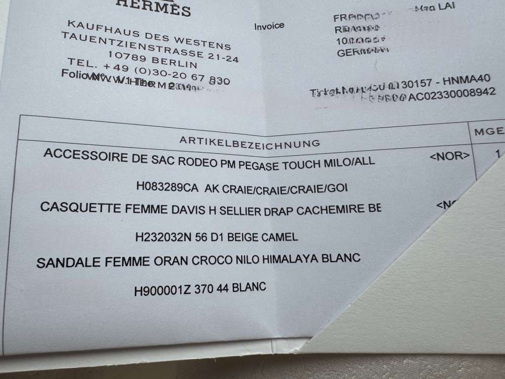 Hermes oran Himalaya crocco