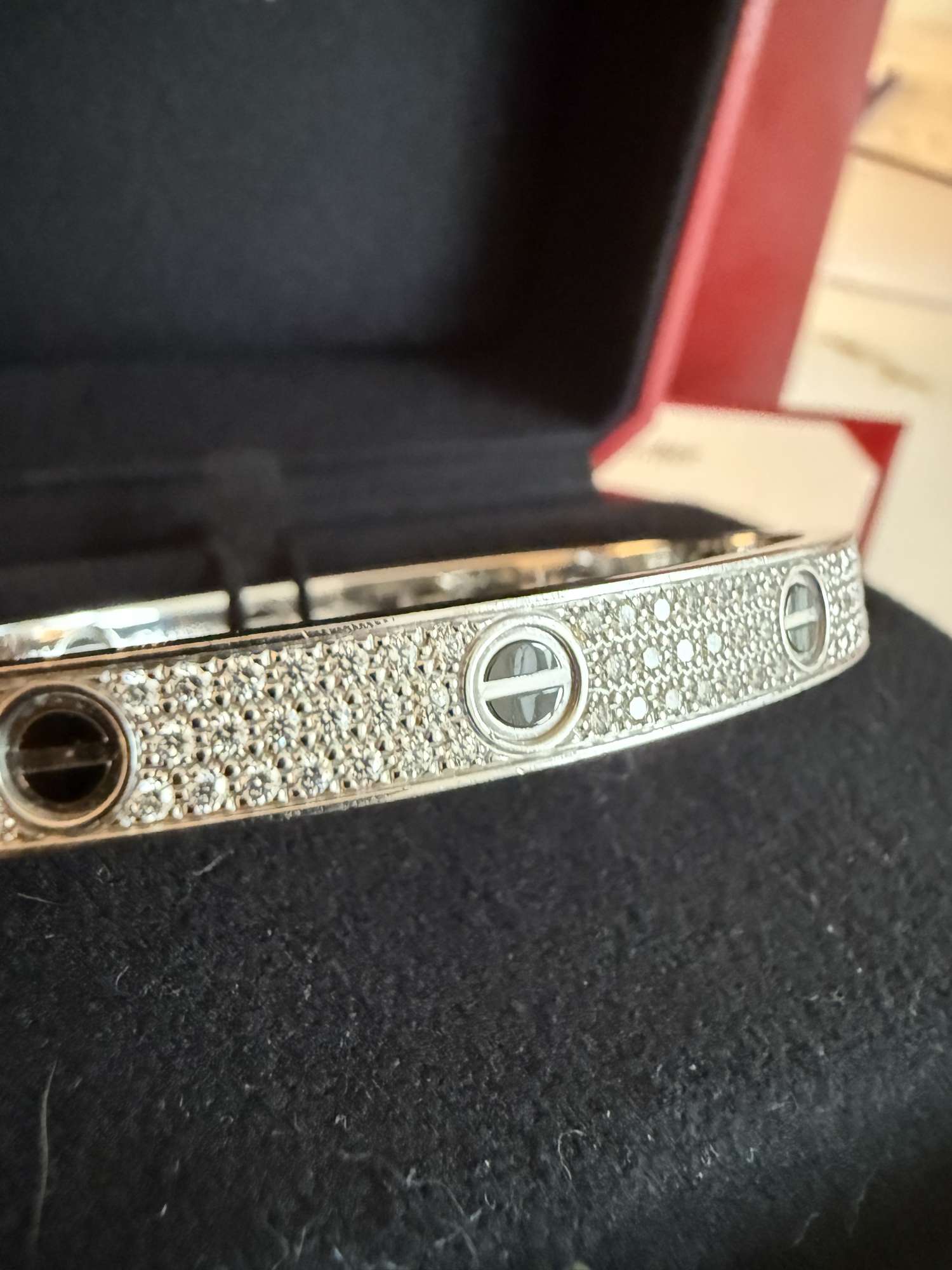 Cartier Love Diamonds Paved Ceramic