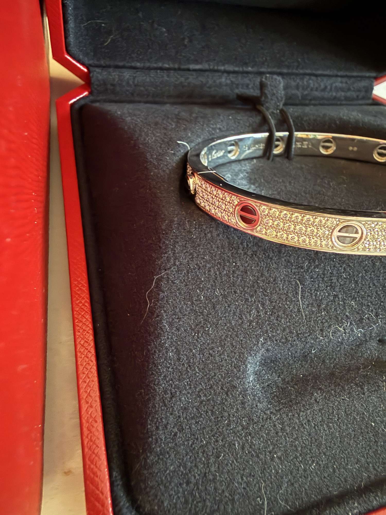 Cartier Love Diamonds Paved Ceramic