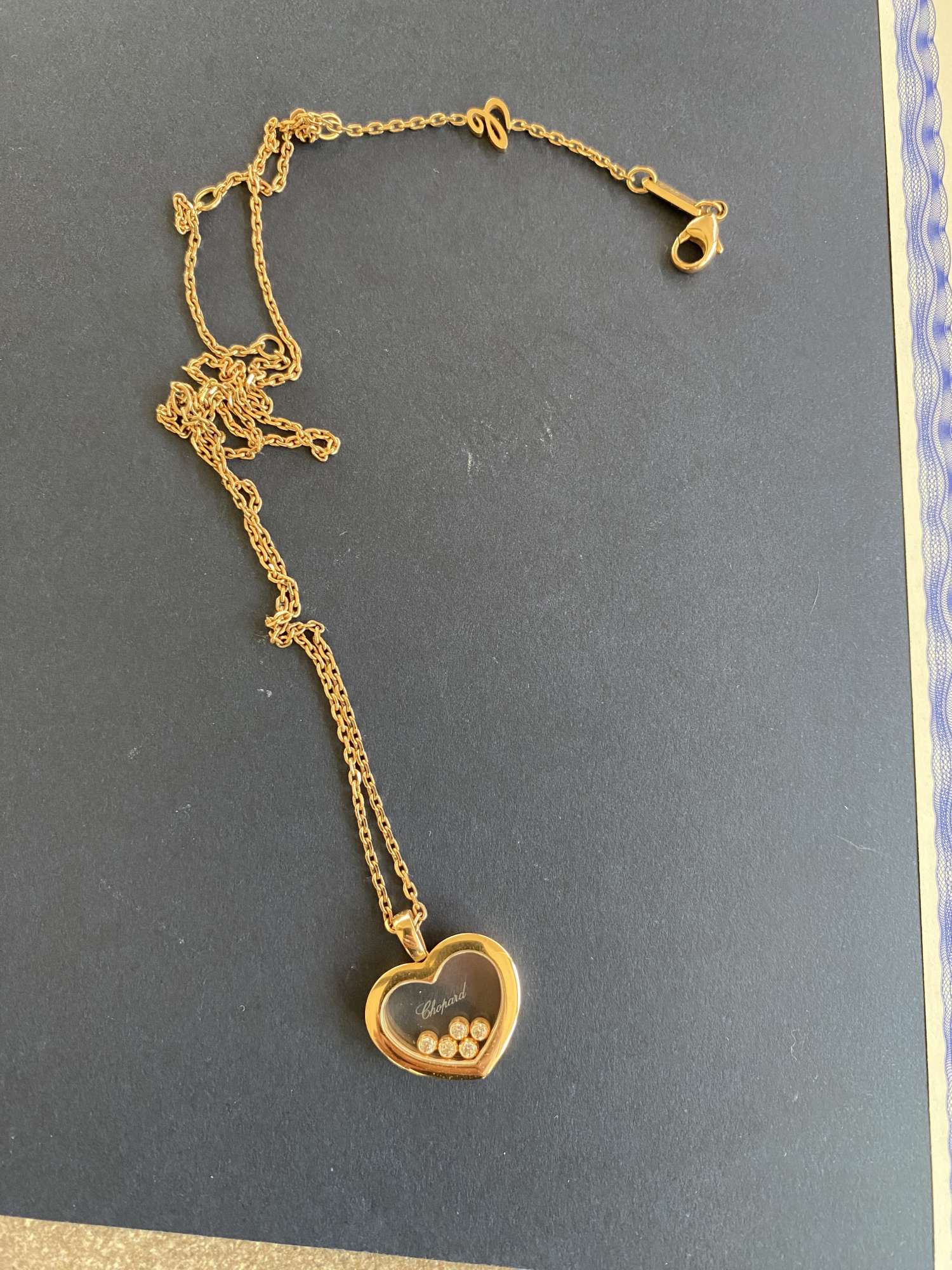 Náhrdelník Chopard Happy Diamonds