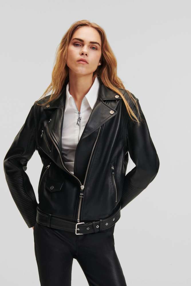 Kožená motorkárska bunda Karl Lagerfeld