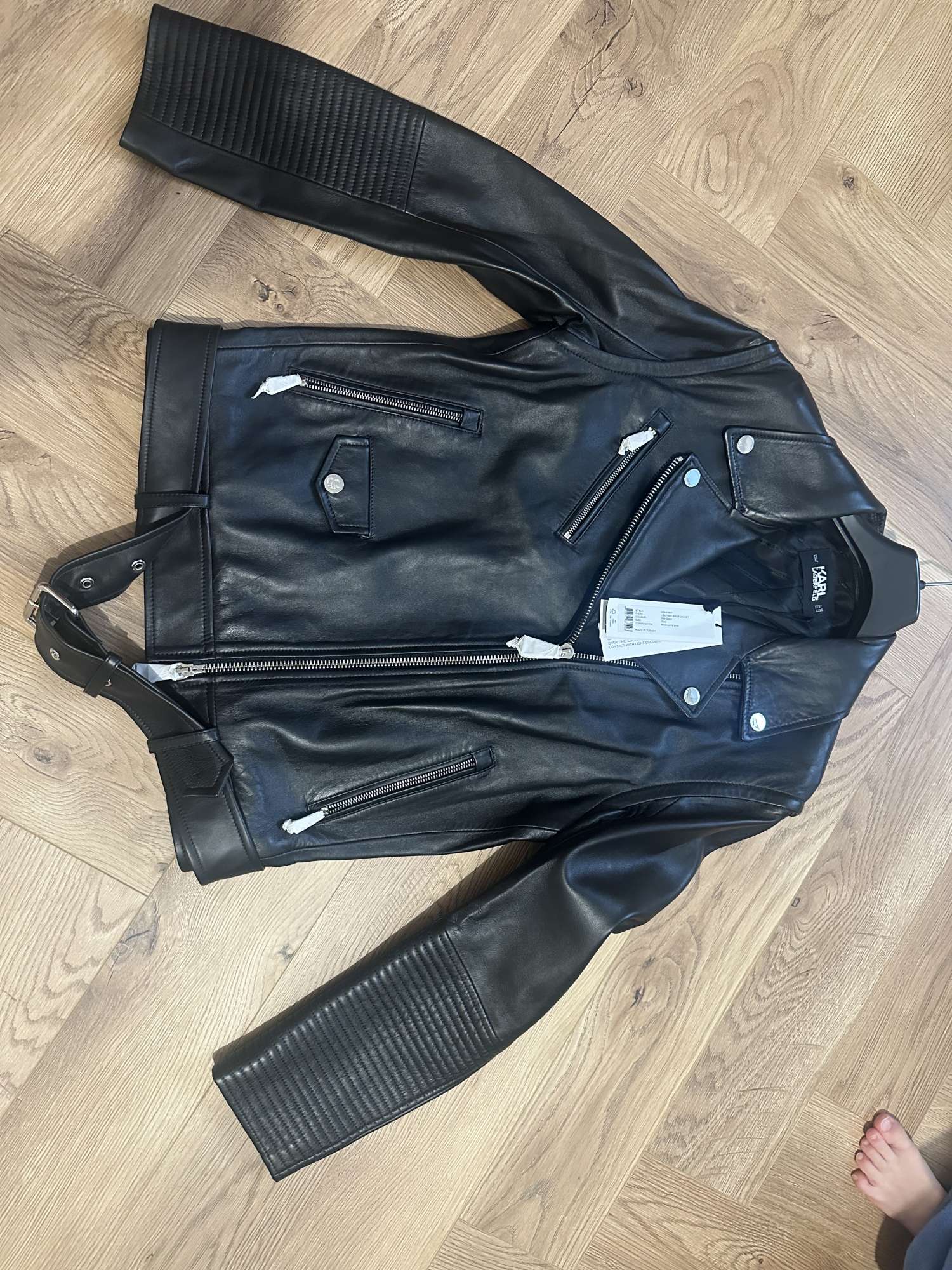 Kožená motorkárska bunda Karl Lagerfeld