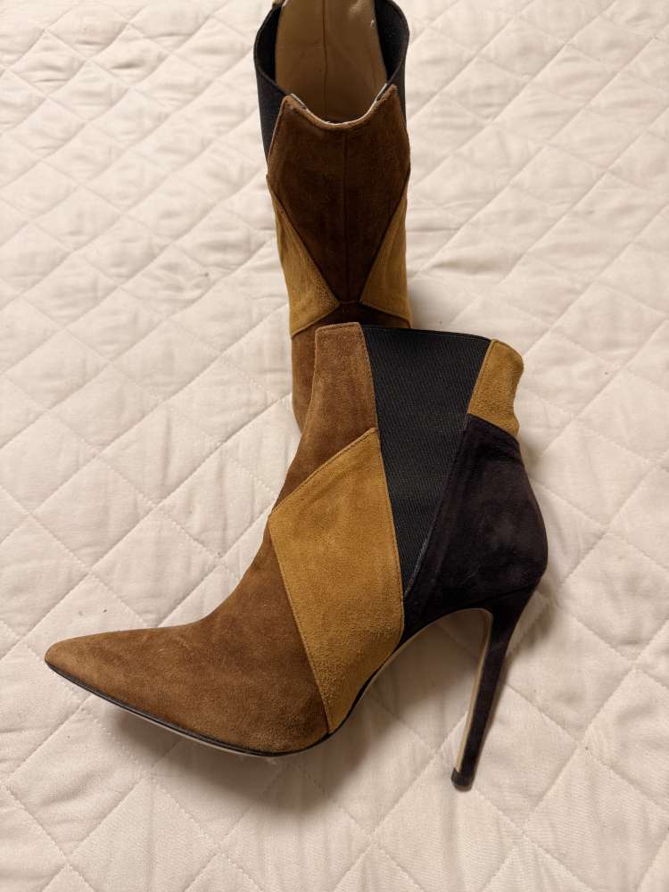 OVYÉ Semišové poltopánky