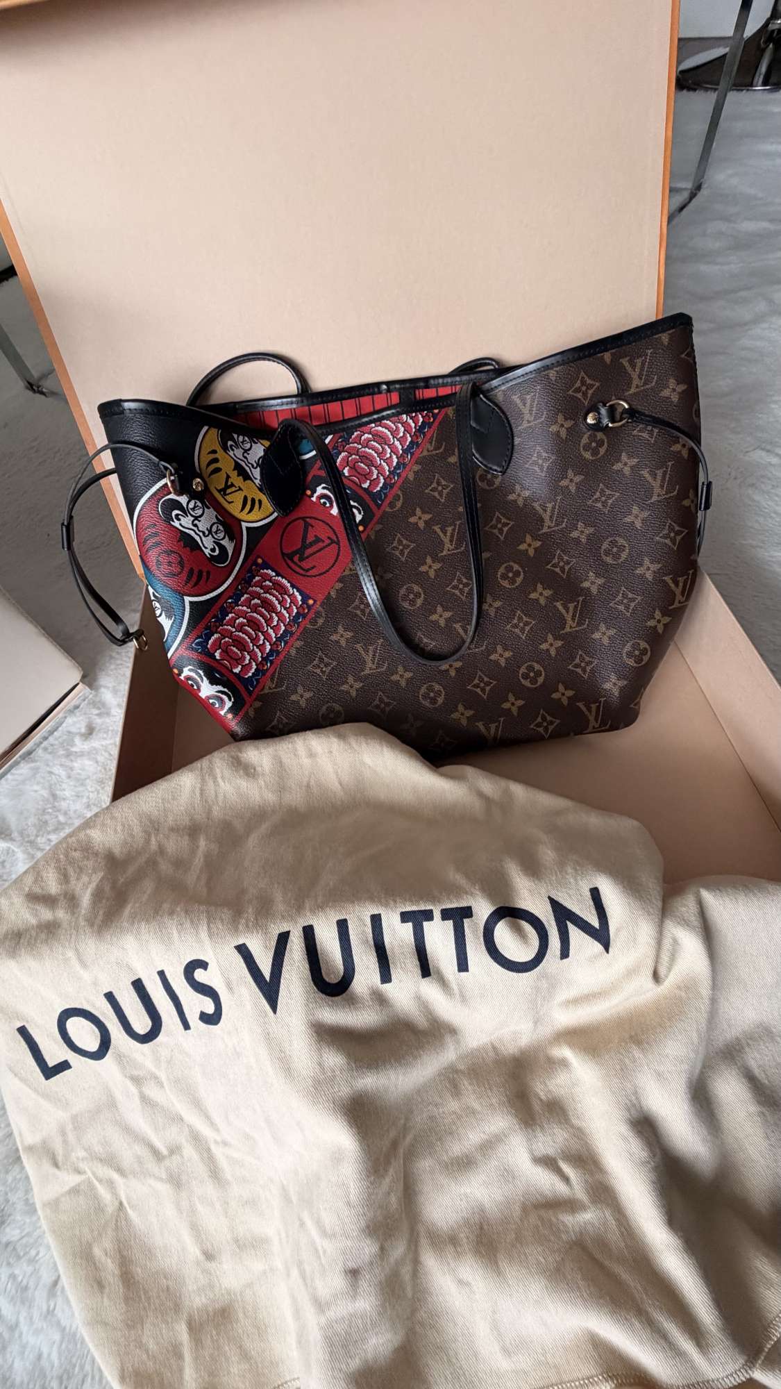 Louis vuitton neverfull kabuki