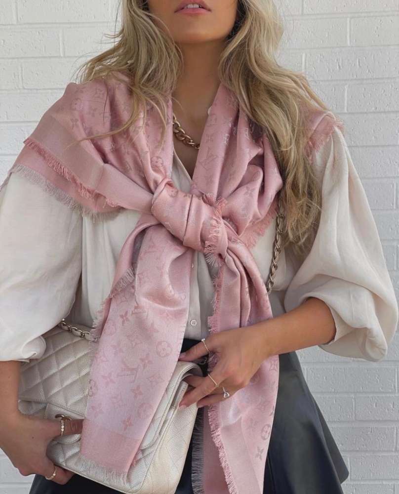 LOUIS VUITTON RUŽOVÝ SHAWL