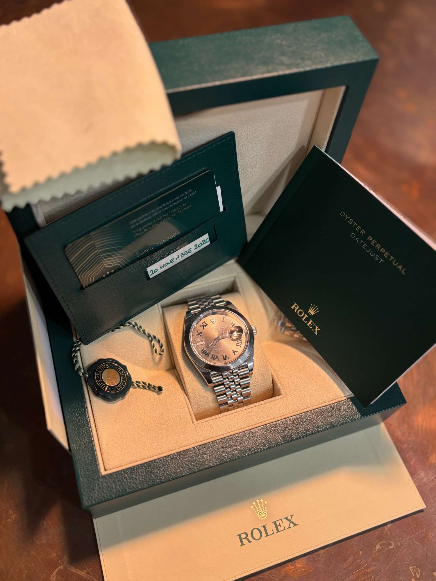 ROLEX DATEJUST 41mm WIMBLEDON 126300