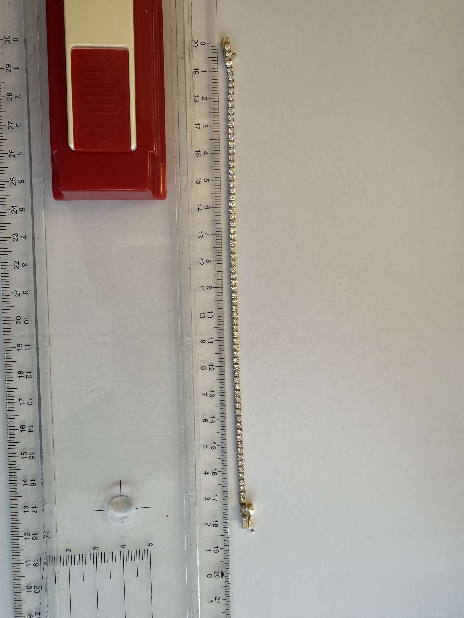 Tenisový náramok laboratórne brilianty zo žltého zlata 3,17ct