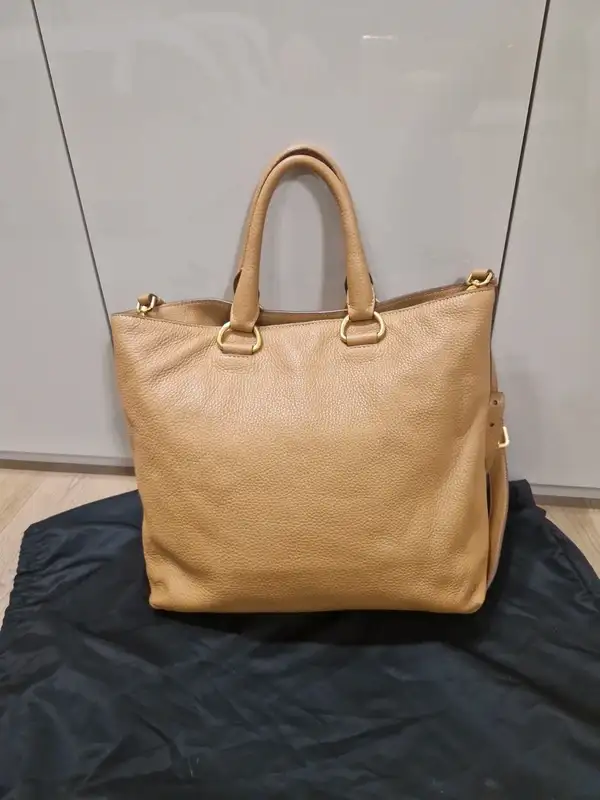 Prada Vitello Daino Shopping Bag