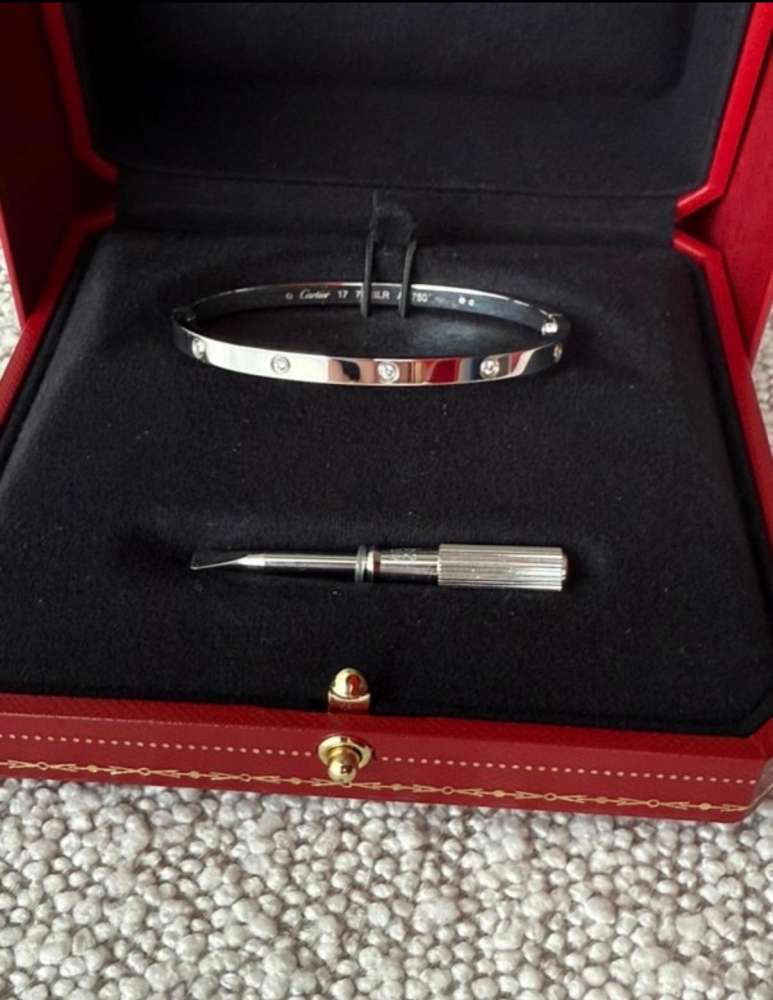 Cartier love white gold