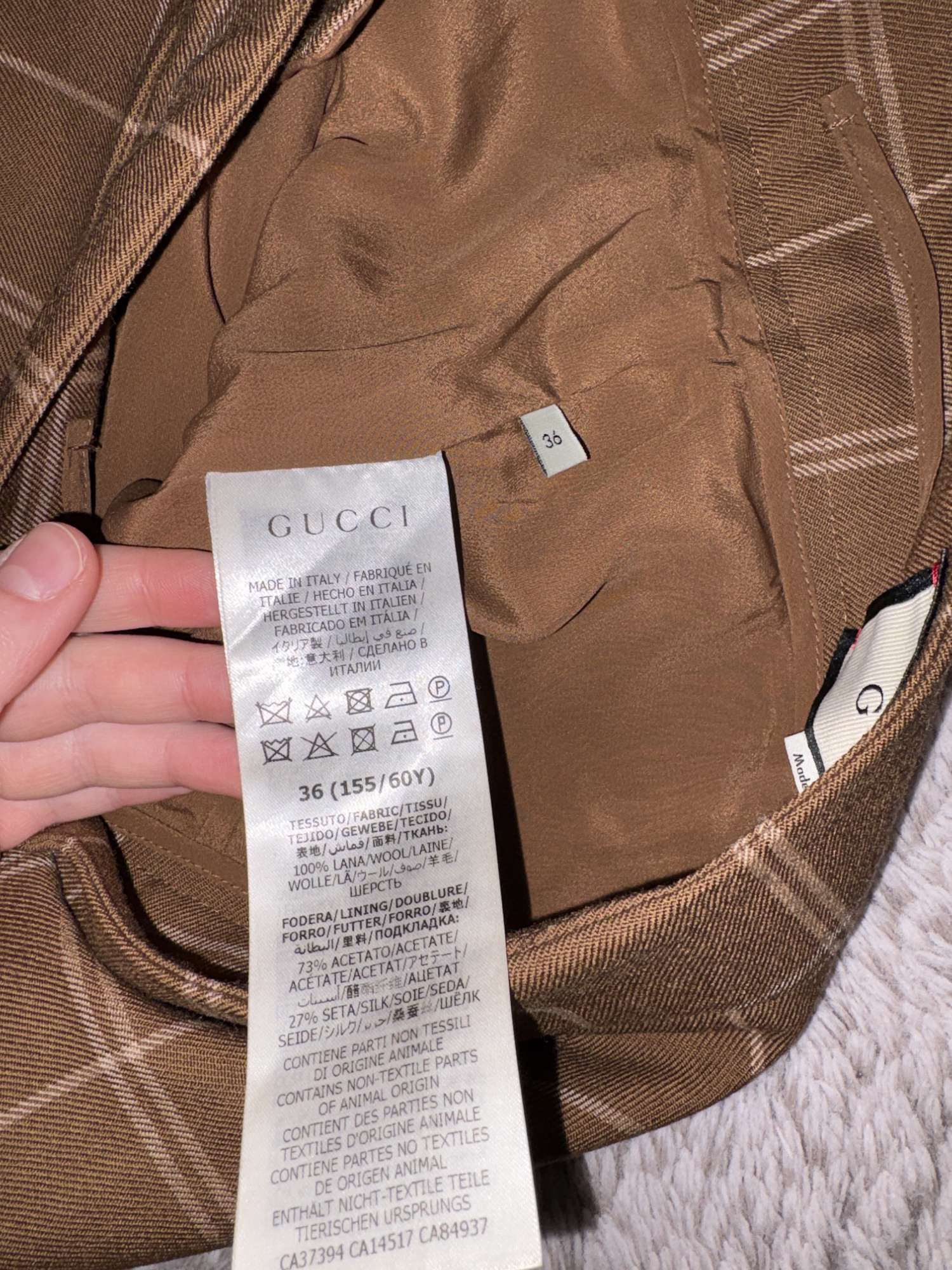 Gucci kostýmové nohavice