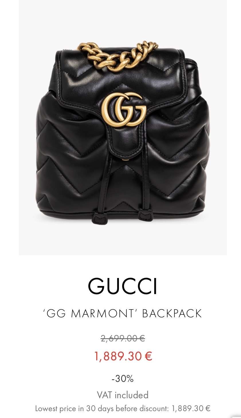 Gucci marmont kožený ruksak