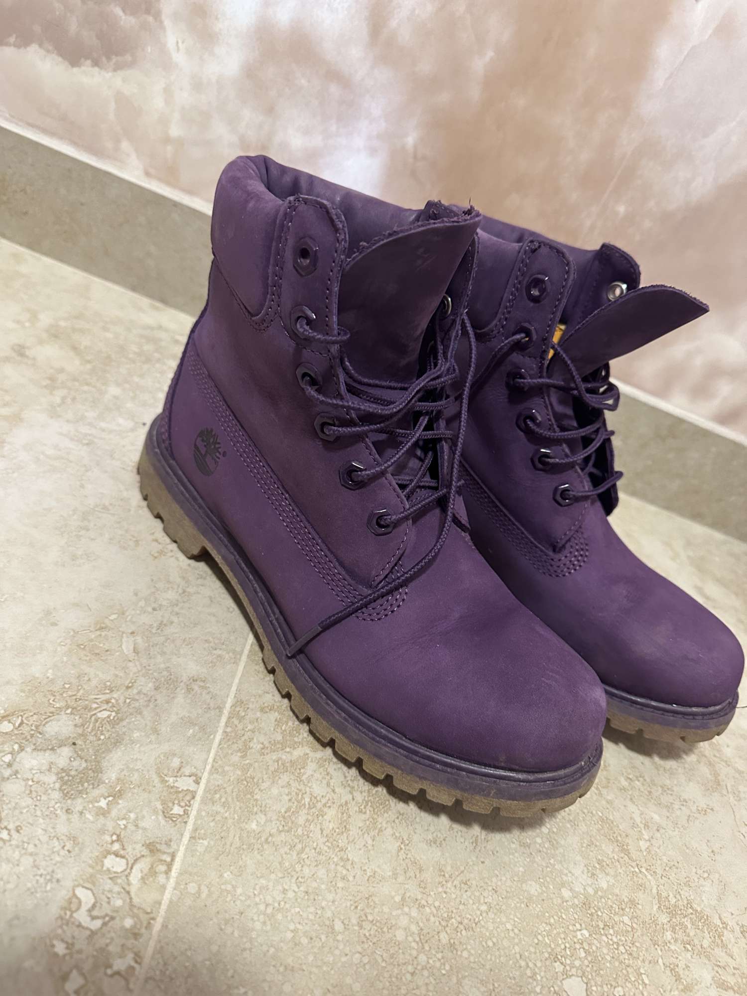 Fialove Timberland workery