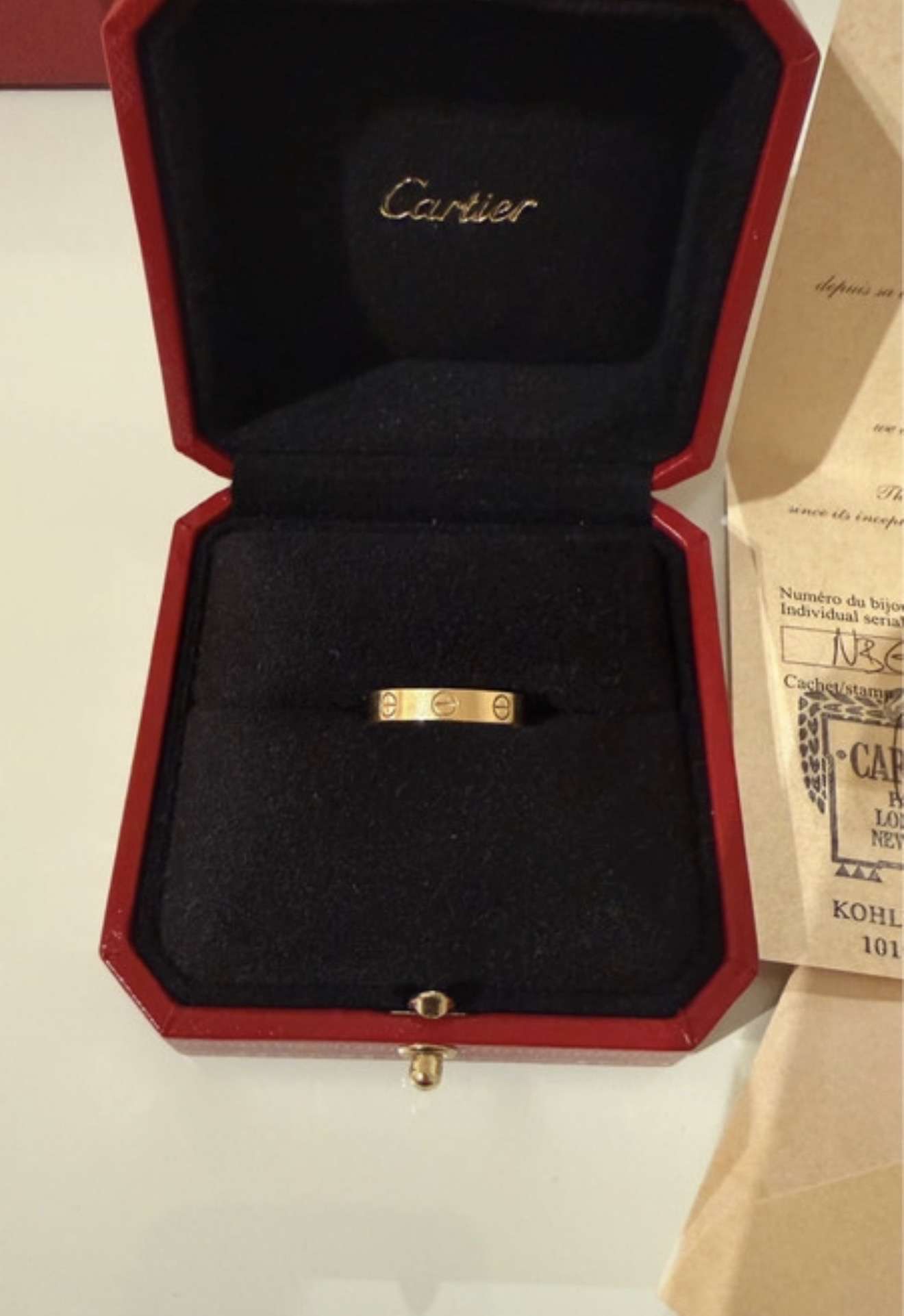 Cartier love prsteň