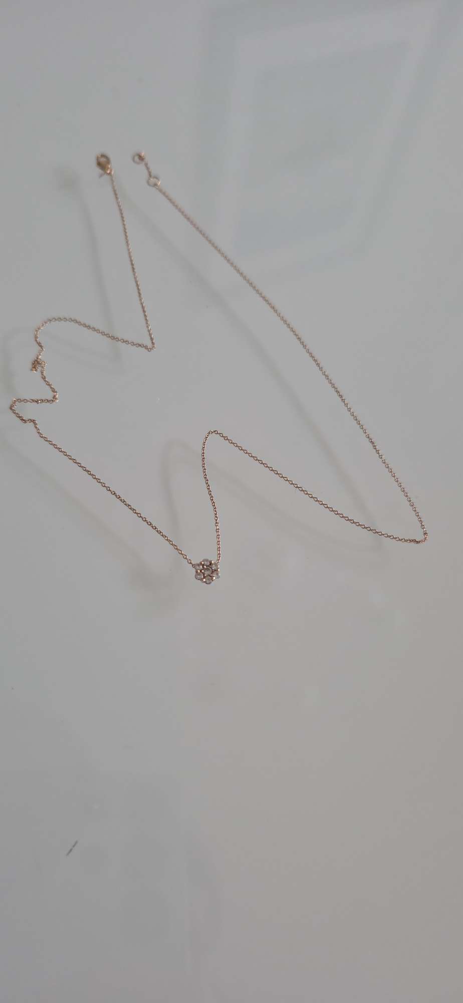 ALO diamantový náhrdelník s ružovým zlatom