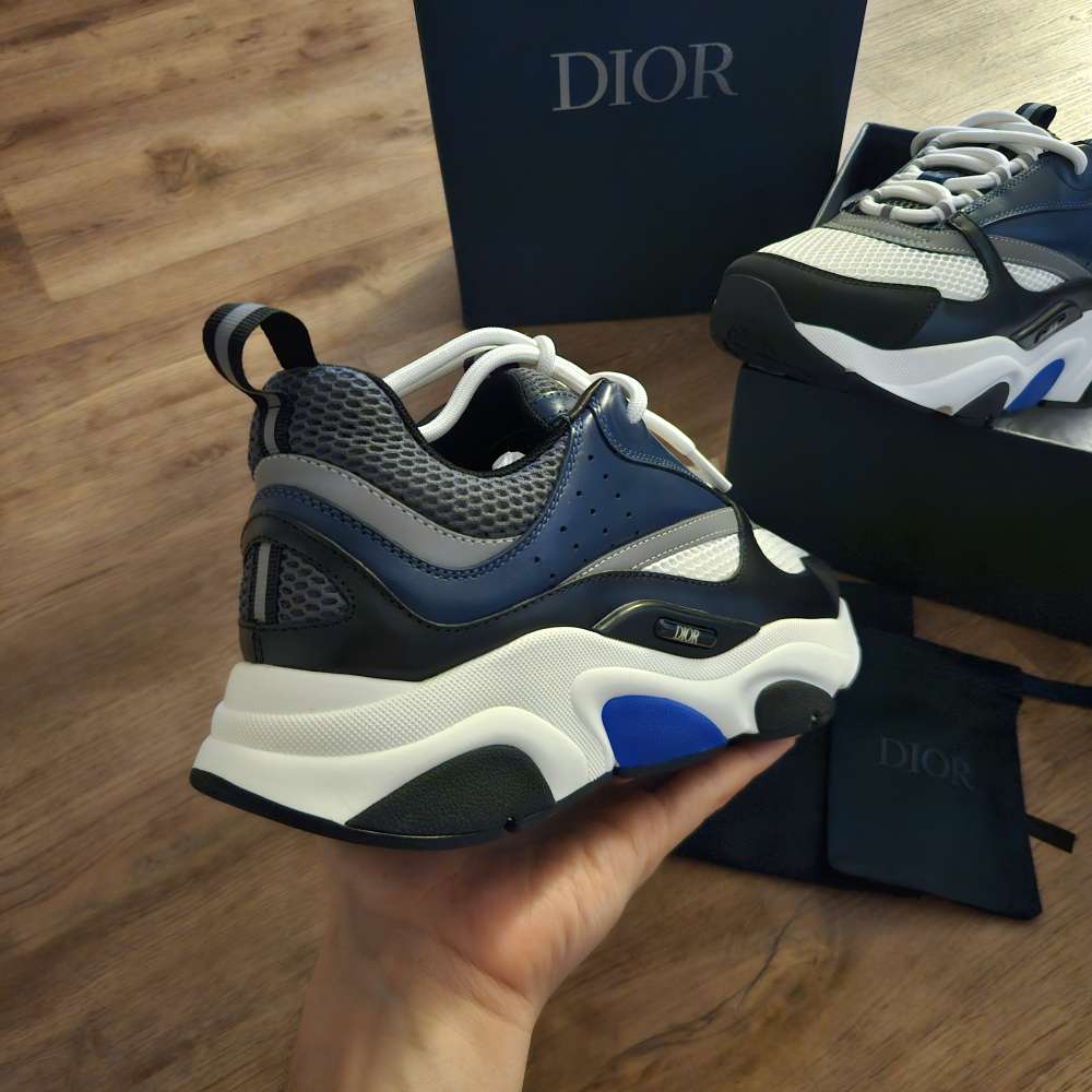 Dior B22 navy blue black sneakers