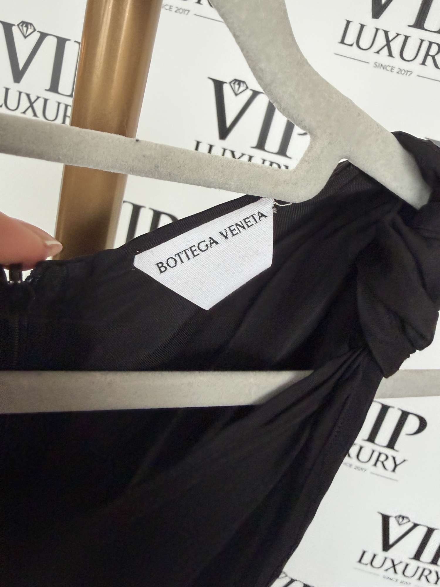 Bottega Veneta šaty čierne