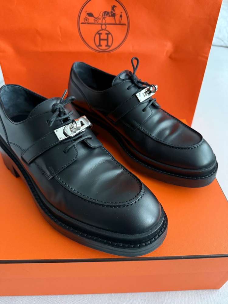 Hermes richelieu derby first loafers